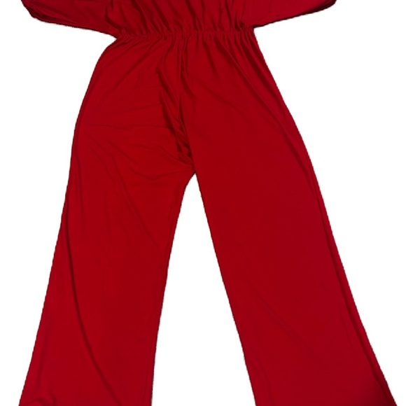 NWT Koh Koh Women’s Elegant Red Jumpsuit Sz. XL - Picture 12 of 13